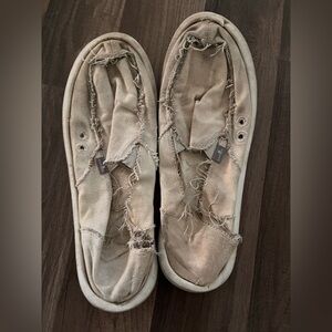 Sanuk Tan Canvas Flats